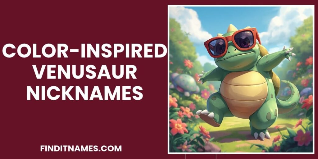 Color-Inspired Venusaur Nicknames