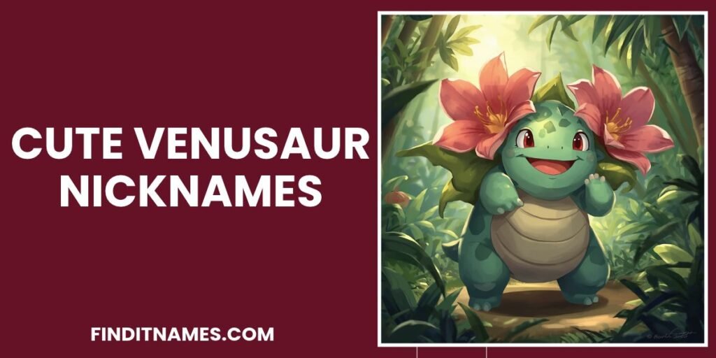 Cute Venusaur Nicknames