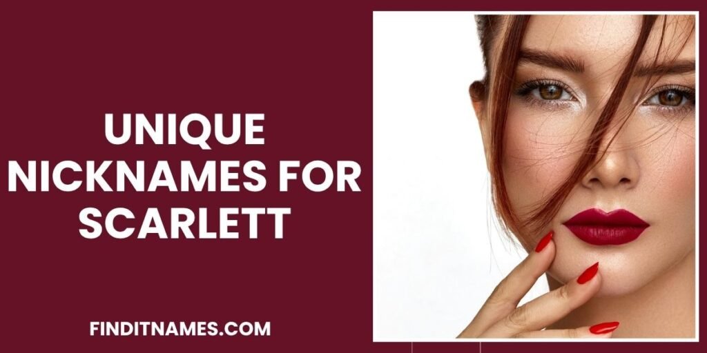 Unique Nicknames for Scarlett