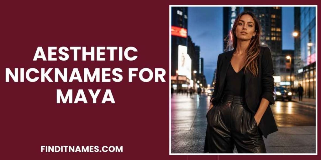 Aesthetic Nicknames for Maya